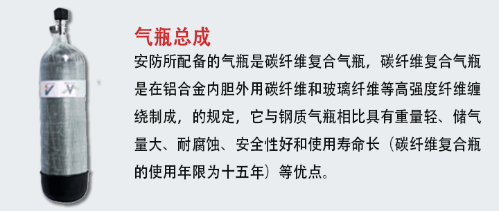 RHZKF正壓式空氣呼吸器6.8/30L型氣瓶總成